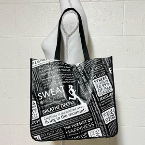 lululemon Black & Red Large Shopping Tote